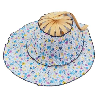 China Outdoor Fan Hat Fashion Leisure Hat Character Manufacturers Bamboo Folding Sun Fan Dual-Function Folding Hat for sale