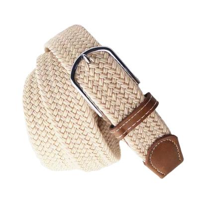 China 2022 New Fashion Soft Canvas Jeans No Perforation Stretch Canvas Belt for sale