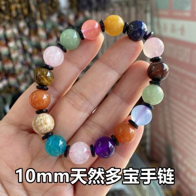 China Romantic handmade mixed gemstone bracelets mixed many different colored stone bracelets for sale