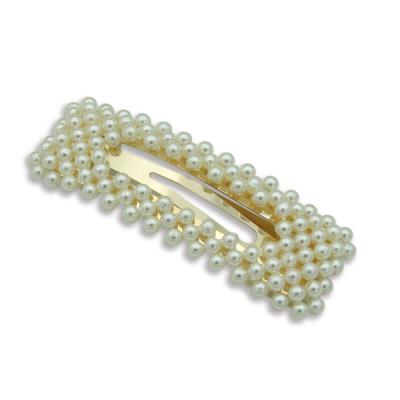 China ALLOY Women Water Snap Drop Pearl Hair Clip Barrette Stick Hair Pin Hair Accessories Gift Clip for sale