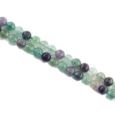 China Diy Jewelry Accessories Wholesale Green Stone Fluorite Bracelets Beads Natural Spiritual Healing Crystals Jewelry for sale