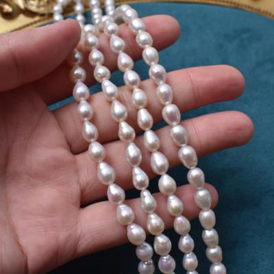 China Cultured Freshwater Pearl 5-6mm Freshwater Pearl Flower Shape Beads Baroque Reborn Pearls Water Drop Shape Pearls for sale