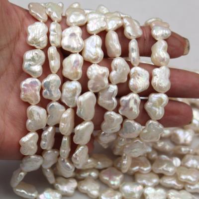 China Natural Cultured Freshwater Pearl Butterfly Cultured Pearl Beads Baroque Reborn Pearls Like Coin Shape Pearls for sale