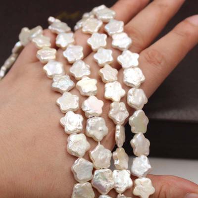 China Natural Cultured Freshwater Pearl Five Star Pearl Beads Baroque Reborn Pearls Flower Coin Beads for sale