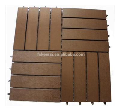 China Modern Anti-Slip Wood Plastic Combination Floor Tiles for sale