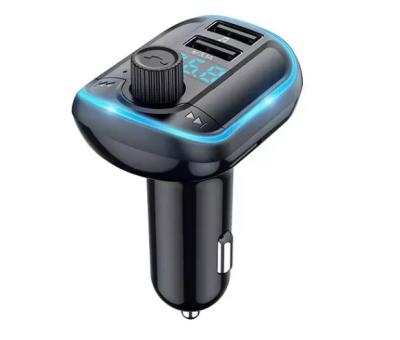 China Electric car portable QC3.0 quick 2 left car charger U dick/TF card playback BT FM transmitter car charger for sale