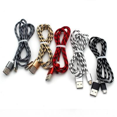 China Good pice v8 usb phone mobile phone factory good pice android ip type-c accessories weave charger cable for sale