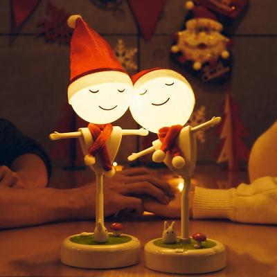 China Modern Bedroom Night Lamp Kids Night Lamp With Built-in Battery Chrismas Light Table Lamp for sale