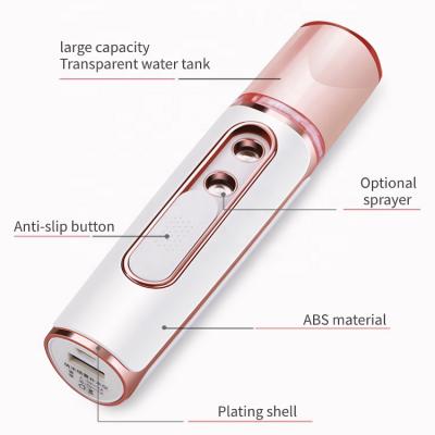 China ABS+PC+Silica Gel Nano Mist Sprayer With Power Bank Portable Hydrating Jet USB Facial Filling for sale