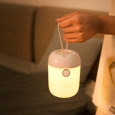 China Modern Small Night Lights Modern LED Bedroom Toilet Lantern Smart Cute Color Lamp Toy USB Charging Acrylic Lighting Changing Lamp for sale