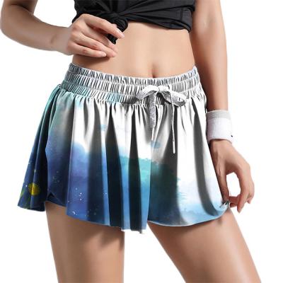 China 2022 New QUICK DRY women's yoga wear running fitness sports shorts 3D printing sports shorts for sale