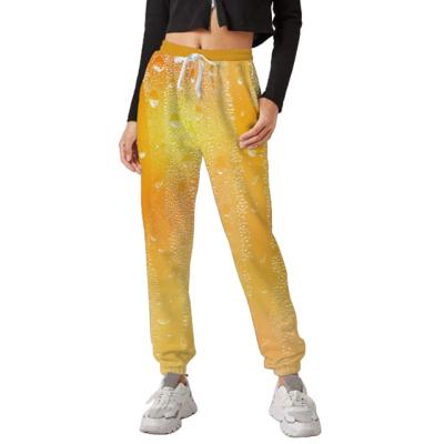 China High Quality Breathable Ladies Fashion Digital Printing Fashion Street Casual Loose Casual Sports Pants for sale