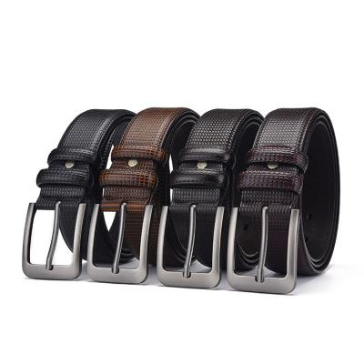 China 2020 Comfortable Hot Selling PU Pin Buckle Belt Man Designer Leather Belts For Young Men for sale