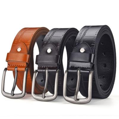 China Comfortable Professional Manufacture Men Crocodile Leather Belt Good Quality Pin Buckle Custom Belt for sale