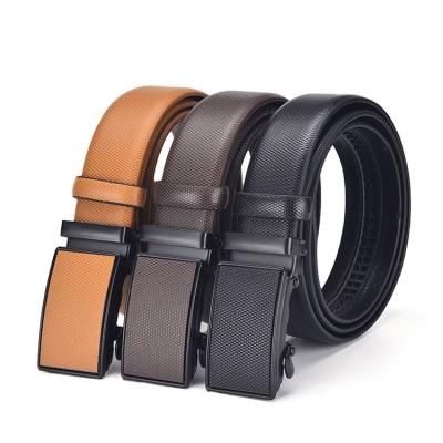 China Factory Directly Automatic Buckle Comfortable Belt Men Genuine Leather Leather Belt for sale