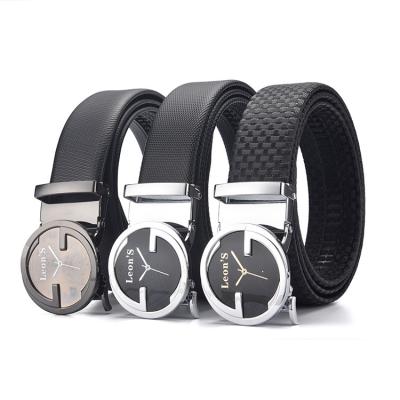 China Wholesale Custom Made Comfortable Custom Buckle Automatic Mens Ratchet Leather Belt for sale