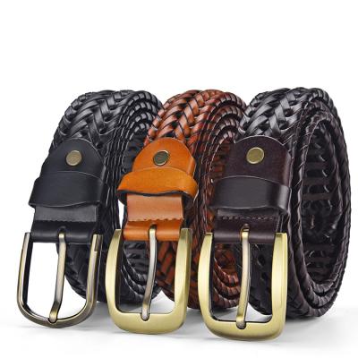 China Comfortable Braided Belt Roll Leather Factory Supply Wholesale Braided Belts Customized for sale