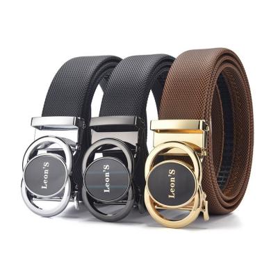 China Leather Belt Men Gold Automatic Buckle Comfortable Black Formal Genuine Leather Belt for sale