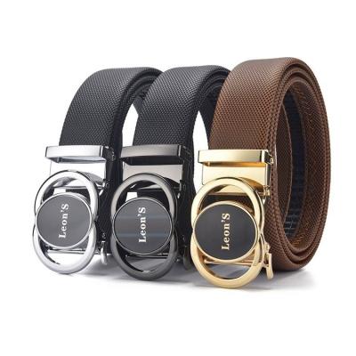 China Comfortable Mens Automatic Buckle Belt Genuine Leather Belts For Men Automatic Adjustable for sale