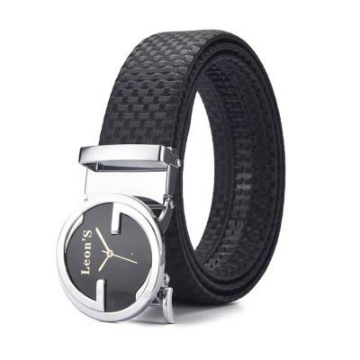 China Genuine Leather Comfortable Men's Automatic Mens Leather Belts Belts Without Holes for sale