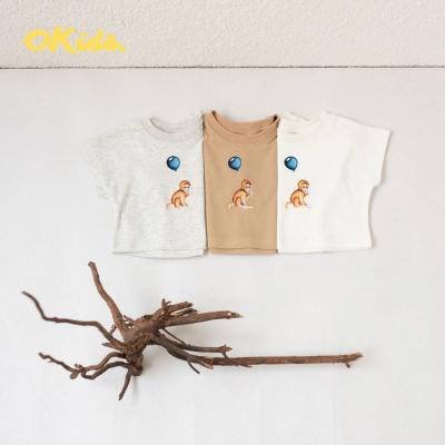 China Breathable Hot Sale Baby Clothes Cotton Baby T-shirt Monkey Balloon Pattern Infant Sleeveless Top for sale