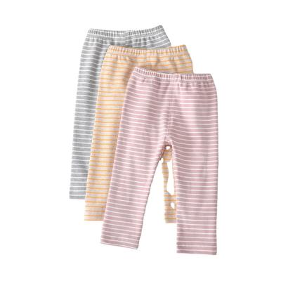 China Anti-wrinkle low price 100% cotton baby leggings high quality pants kids girls pajama pants for sale