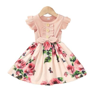 China Latest Design Cotton Anti-Wrinkle Casual Baby Clothes 9 Month To 4 Year Set Baby Dresses for sale