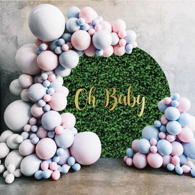 China Oh Baby Polyester Backdrop Scenic Photo Background Around Wedding Baby Shower Photography Backdrops for sale