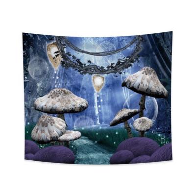 China Trippy Tapestry Abstract Art Decor Manufacture 3D Print Mushroom Wall Hanging Tapestries Psychedelic Bedroom for sale