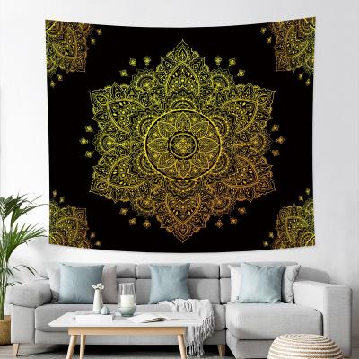 China Simple Wall Art Wall Hanging Psychedelic Tapestry Mandala Dorm Decor Cotton Handmade Tapestry Hippie Boho for sale