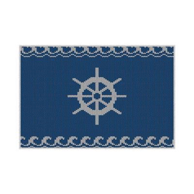 China Custom Made Ocean Lover Indoor & Outdoor Sublimation Map Anchor Door Floor Washable Nautical Rugs for Home for sale