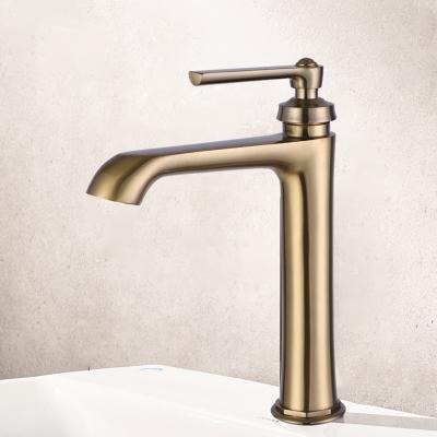 China Best Design Faucets Modern Simple Single Bathroom Faucet Brass Hand Basin Water Faucet Manufacturer China Square Wash Basin for sale