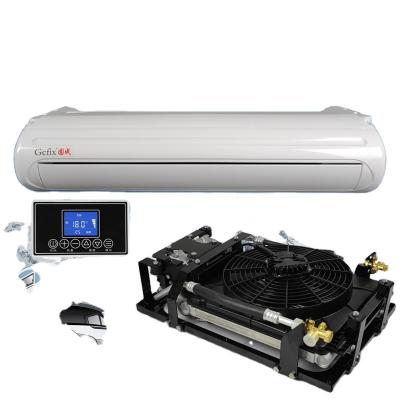 China Car Air Conditioner System 12V DC Electric Car Air Conditioner 12V Excavator Construction Vehicle AC Conditioner for sale