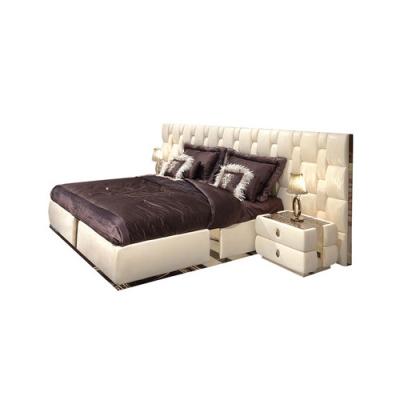 China Other Bedroom Modern Luxury Bed King Size Leather Bedroom for sale