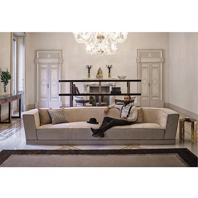 China Velvet With Steel Legs Italian Living Room Sofa Set Furniture Gray Velvet Modern Couch Customized for sale