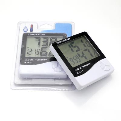 China Digital Termometer Alarm Clock Weather Station LCD Digital Thermometer Electronic Outdoor Hygrometer for sale