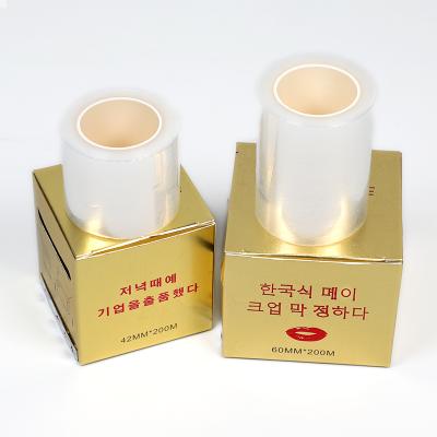 China Eyes Makeup Beauty Microblading Lips Permanent Make Up Tape Roll Eyebrow Tattoo Plastic Wrap Disposable Film for sale