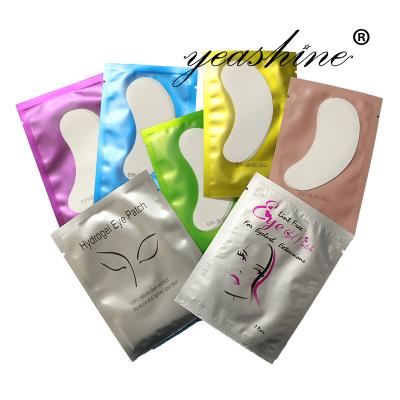 China Nourishing Custom Packing Eye Gel Hydrogel Pad Pads Eyepad Cushions Under Eyelash Extension Lint Free Patch for sale