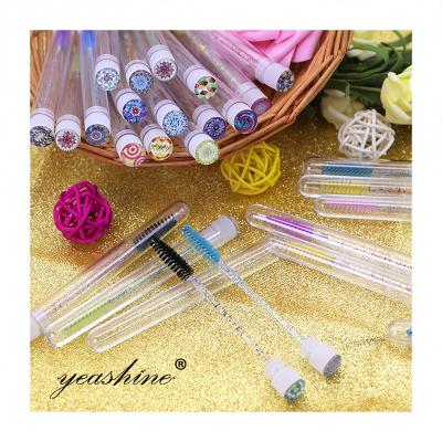 China Mascara Wands Machine Spoolie Lash Wand False Sampler Mini Travel Eyebrow Dual Makeup Sampl Eyelash Brush Custom Free Tube for sale