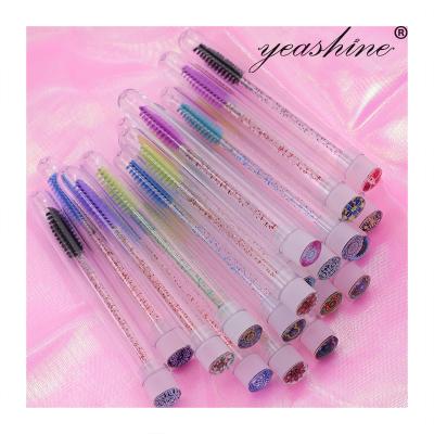 China Custom Lash Makeup Cheap Applicator Pink Eyelash Mascara Wand Disposable Mascara Spoolie Eyelash Brush Tube Mascara Magic Wands Tool for sale