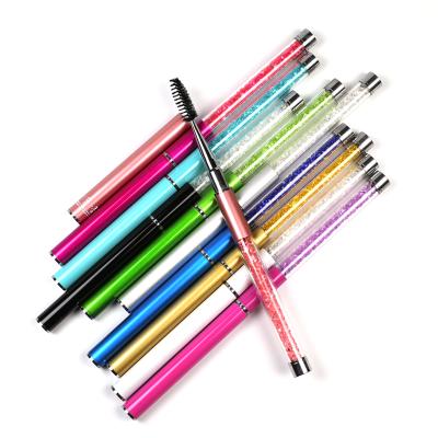 China Mascara Wands Machine Diamond Colorful Mascara Wand Crystal Premium Eyelash Brush New Style High Quality For Eyelash Extension for sale