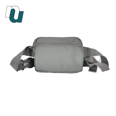 China 3 Zipper Pockets 2019 Classic Waist Waterproof Casual Nylon Lightweight Accessory Bag For Outdoor Sport for sale