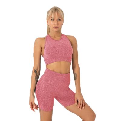 China Breathable Factory Direct Short Seamless Yoga Sets Summer 2 Piece Yoga Set XL for sale