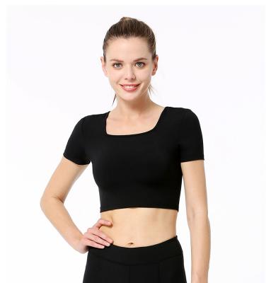 China 2021 sports wear gym blouse loose yoga top for sale