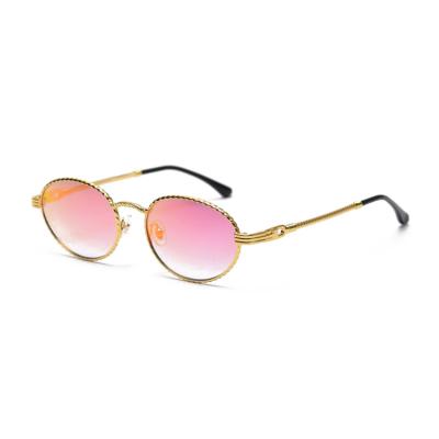 China 10 Years Experience 2021 Hot Sale Shaped Simple Fashion Rimless Sunglasses Stylish Metal Sunglasses for sale