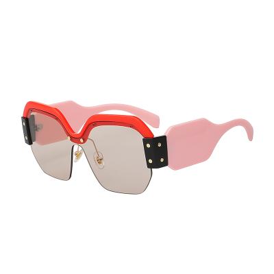 China Fashion Sunglasses Brand Hot Selling Big Frame Woman Sun Glass Sunglasses for sale