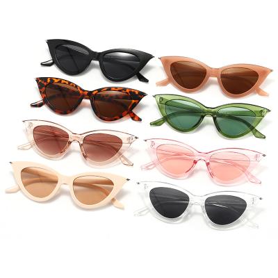 China Fashion Sunglasses Wholesale Custom Made High Quality Fashion Sunglasses Small Cateye Sun Ins Sharp Lenses For Women for sale