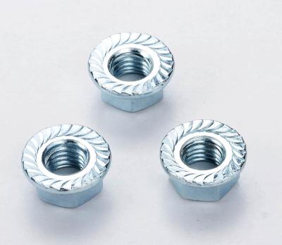 China Other High Quality Flange Nut M22 Manufacturer Galvanized Stainless Steel Serrated Hexagon Flange Nut Din6923 for sale