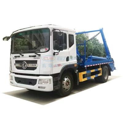 China Advertising company new design garbage truck dongfeng garbage truck professional swing arm garbage truck for sale