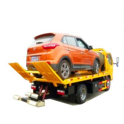 China Road Aid Rescue Customized Hot Selling 4tons Flatbed Road Wrecker Flatbed Tow Truck Whole Floor Flatbed Tow Truck for sale